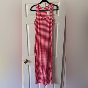 Kismet Red and White Striped Maxi Dress